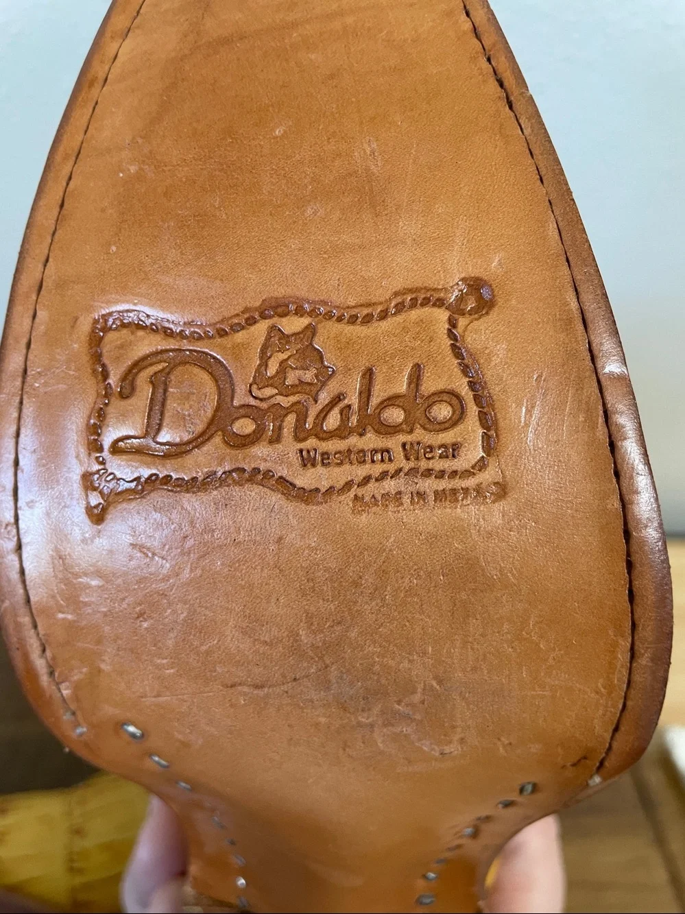 Cowboy Boots Kids Sz 13 NWT Croc Embossed Leather Gold Donald Western Wear Ranch